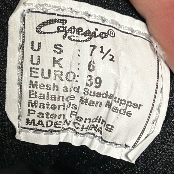 COPY - CAPEZIO jazz black dance shoes in like new condition size 7.5 - Picture 7 of 8